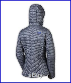 NWT The North Face Womens Thermoball Hoodie Jacket MID Gray L FREE SHIP $220