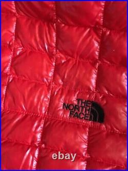 NWT The North Face Womens XS Thermoball Eco Hoodie Jacket Fiery Red $220