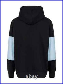 NWT Unisex Supreme x TNF Bandana Hoodie $265 S black blue relaxed cotton