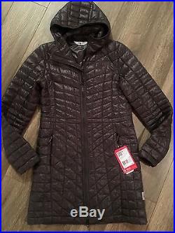 NWT Womens The North Face Thermoball Hooded Jacket Hoodie Parka Graphite Gray S