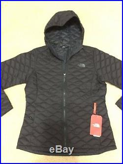 NWT Womens The North Face Thermoball Hoodie Jacket Large TNF Black Matte