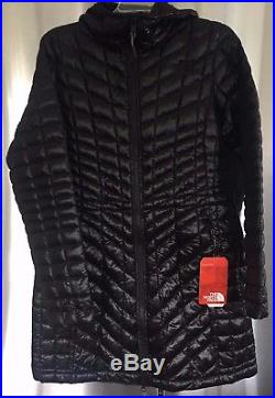 NWT women's The North Face Thermoball TNF Black hoodie Parka jacket Medium