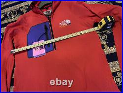New 100% Authentic Gucci x The North Face Orange Fleece Pullover Hoodie Jacket L
