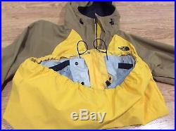 New NORTH FACE Jacket Mens T-Dubs Supreme Yellow Large L Wind rain proof hoodie