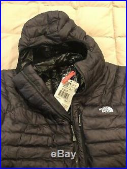 New North Face Summit Series Men L3 800 Down Hoodie Black Size S Small Hood