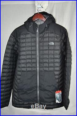 New North Face Thermoball Snow Hoodie Jacket Black XL Insulated Free Ship Warm