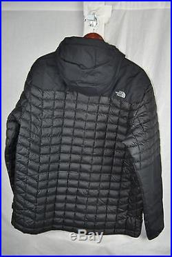 New North Face Thermoball Snow Hoodie Jacket Black XL Insulated Free Ship Warm