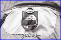 New THE NORTH FACE Ladies Metallic Silver GOTHAM Goose Down Hooded Jacket S