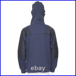 New THE NORTH FACE Urban Navy blue technical nylon insert relaxed hoodie M / L