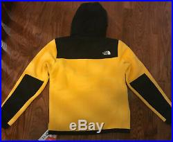 New The North Face 1990 Denali Anorak Pullover Hoodie Fleece Yellow Small