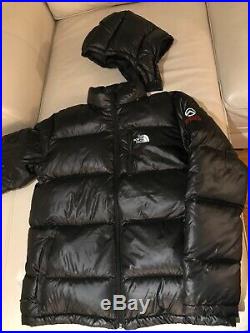 New The North Face 800 Down Fill Hoody Jacket Summit Series Mens Large Black