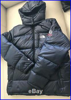 New The North Face 800 Down Fill Hoody Jacket Summit Series Mens XL Navy Blue