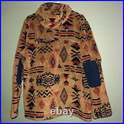 New The North Face Campshire Pullover Fleece Hoodie XL Tan Aztec Southwest Print