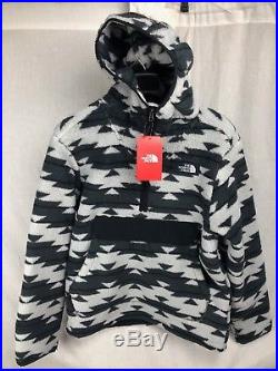 New The North Face Men Campshire Pullover Hoody Grey Print Fleece Free Ship