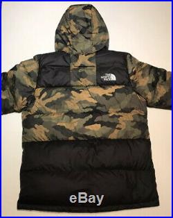 New The North Face Mens Large Deptford Down Insulated Jacket Olive Camo Print