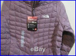 New! The North Face Women's Thermoball Hoodie Black Plum Size Medium
