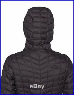 New Womens Medium Tnf Black Matte The North Face Thermoball Hoodie Puffer Jacket