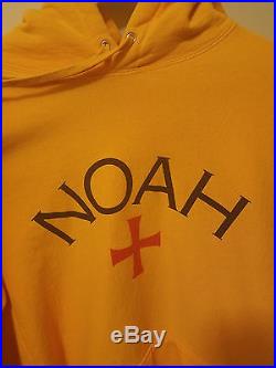 Noah NYC Hoodie Gold Size Large tnf North Face Box Logo BOGO