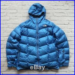 North Face 550 Hoodie Down Jacket Size XL Blue