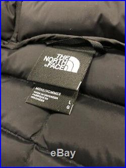 North Face Black Stretch Down Hoodie Size Large Slim Fit New With Tags