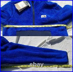 North Face Campshire Hoodie Mens Sherpa Fleece Pullover Small Blue & Black NWT