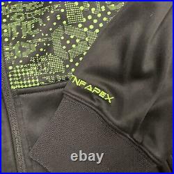 North Face Hoodie TNF Apex Cryptic Flex Jacket Large Black & Green VG Condition
