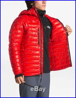 North Face L3 Proprius Hoodie Insulated 800 Down Jacket Mens Medium Fiery Red