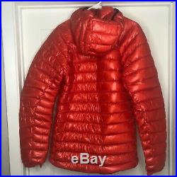 North Face L3 Proprius Hoodie Insulated 800 Down Jacket Mens Medium Fiery Red