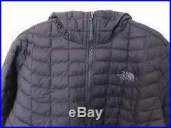North Face Mens Thermoball Hoodie Sz Large Urban Navy Matte Blue Full Zip Jacket
