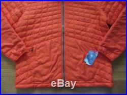North Face Mens Thermoball Snow Hoodie Jacket, Acrylic Orange, Nwt $220, 2xl