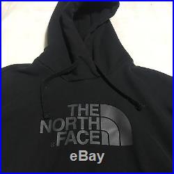 North Face Mens XL Black Gray Hoodie Sweatshirt