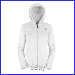 North Face Oso Hoodie Womens ARHB-FN4 White Silken Fleece Hooded Jacket Size L