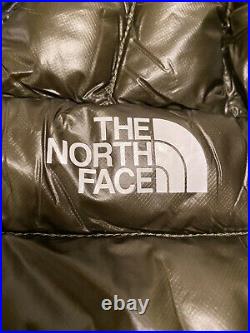 North Face TNF Summit Series L3 800 Pro Down Hoodie Jacket Olive Green Black XL