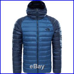 North Face Trevail Hoodie Mens Jacket Down Shady Blue Urban Navy All Sizes