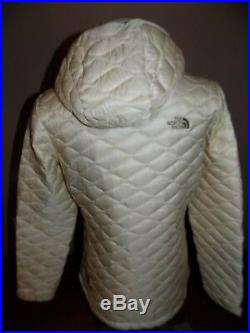 Nwt Women's The North Face Thermoball Hoodie Jacket Vintage White Medium $220