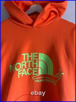 Online Ceramics The North Face PO Logo Hoodie Size Medium Red Orange NEW