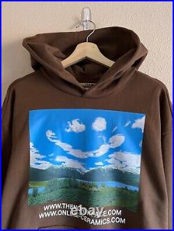 Online Ceramics x The North Face PO Sky Hoodie Size Medium Earth Brown NEW
