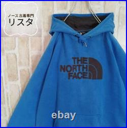 Popular Design North Face Hoodie Blue XL Equivalent Big Logo