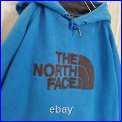 Popular Design North Face Hoodie Blue XL Equivalent Big Logo