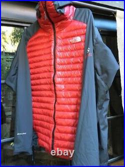 RARE- EU only Red North Face Summit Series Verto Micro Pro Down Hoodie Mens Lg L