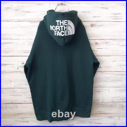 Rare The North Face Rear View Hoodie XL Embroidered Logo Green