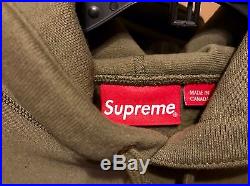 SUPREME FW16 THEY FCK YOU UP HOODED Hoodie SWEATSHIRT/ OLIVE/ M/ North Face