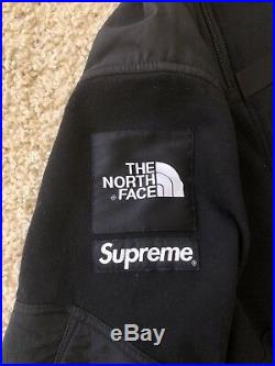 SUPREME NYC x THE NORTH FACE STEEP TECH HOODIE BLACK SZ L SS16 box logo jacket