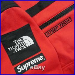SUPREME THE NORTH FACE 16SS Steep Tech Hooded Sweatshirt Sweat Hoodie RED S