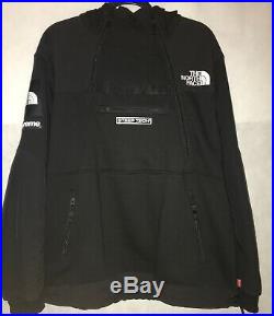 SUPREME THE NORTH FACE Black Steep Tech Hooded Sweatshirt Authentic Used XL