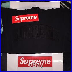 Supreme Tonal Arc Hooded Sweatshirt (black) (l) Ss16 North Face Steep Tech