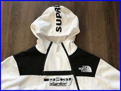 SUPREME X THE NORTH FACE STEEP TECH HOODIE Mens XL White Jacket Sweatshirt