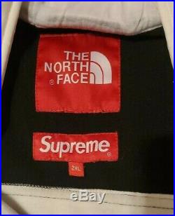 SUPREME X THE NORTH FACE STEEP TECH HOODIE Mens XL White Jacket Sweatshirt