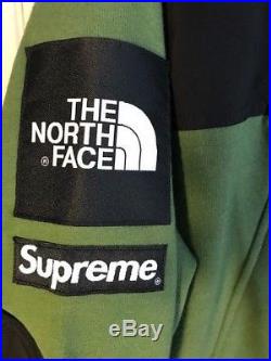 SUPREME X THE NORTH FACE Steep Tech Fleece Hoodie Olive Size Large