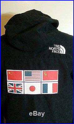 SUPREME x THE NORTH FACE EXPEDITION JACKET BLACK FLAGS LIGHTWEIGHT HOODIE